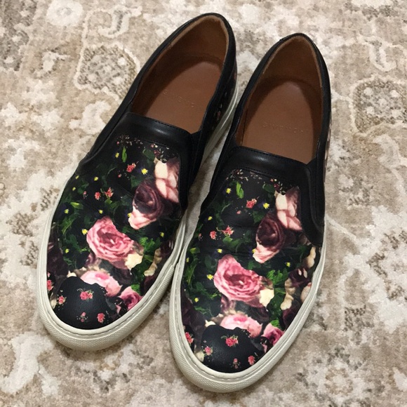 Givenchy women’s floral-print slip-on sneaker skate shoe size IT 38 US 8 - Picture 13 of 16
